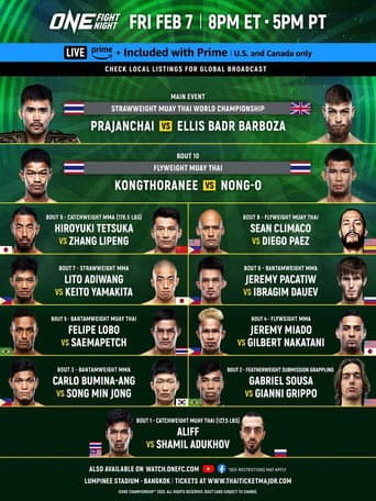 ONE Fight Night 28: Prajanchai vs. Barboza