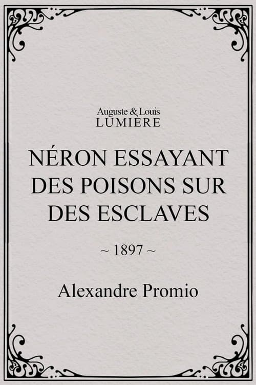 Néron essayant des poisons sur des esclaves