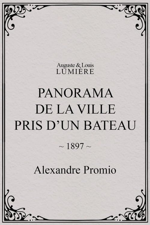 Panorama de la ville pris d’un bateau