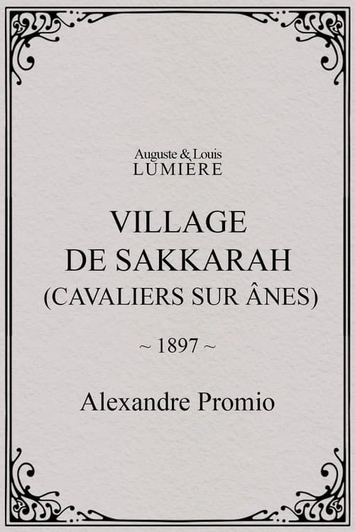 Village de Sakkarah (cavaliers sur ânes)