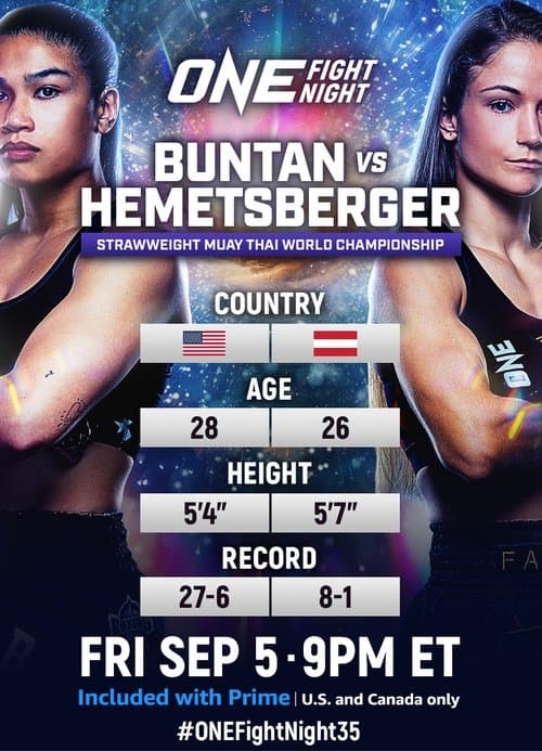 ONE Fight Night 35: Buntan vs. Hemetsberger