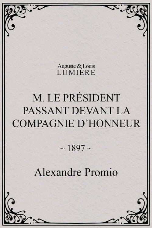 M. le président passant devant la compagnie d’honneur