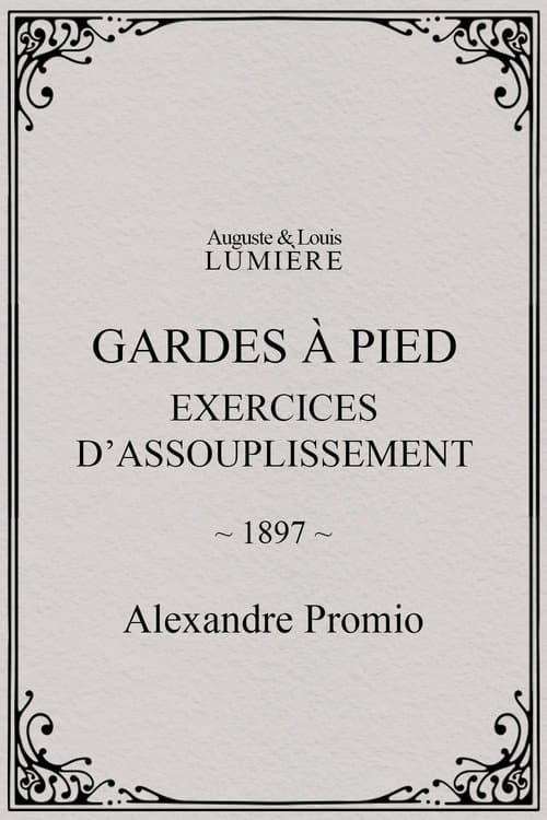 Gardes à pied : exercices d’assouplissement