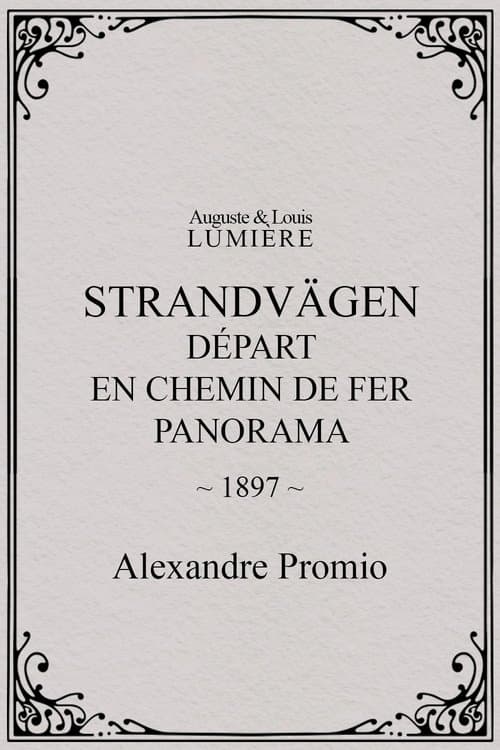 Saltsjöbaden : départ en chemin de fer, panorama