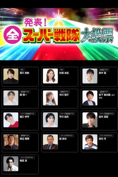 Announcement! All Super Sentai Grand Vote
