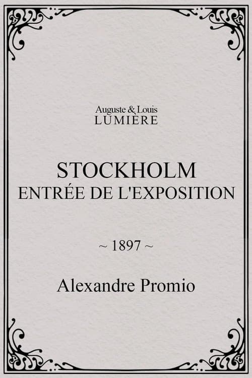 Stockholm, entrée de l'exposition