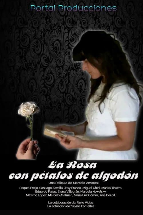 La rosa con pétalos de algodón