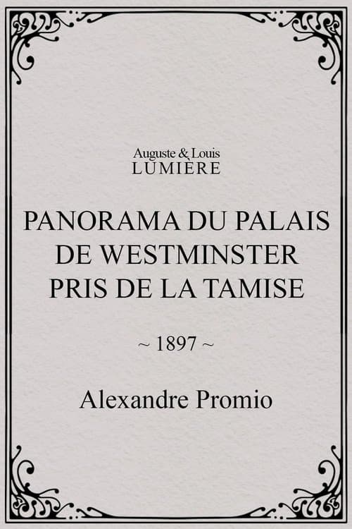 Panorama du palais de Westminster pris de la Tamise