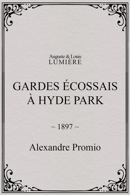 Gardes écossais à Hyde Park