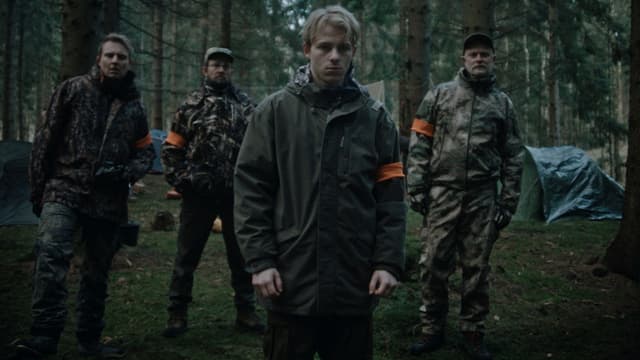 Trees Painted in Tar