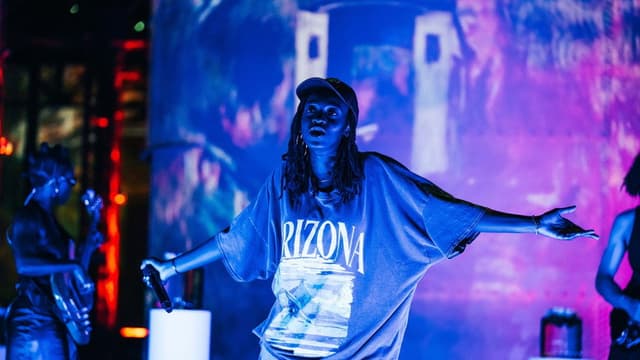 Little Simz at the Atelier des Lumières