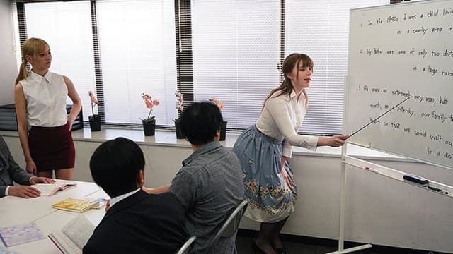 DASD-696 The White Lecturer Who Was Brainwashed By Aphrodisiac Was A Nasty Bitch Though He Disliked It. Karina Nishida June Lovejoy