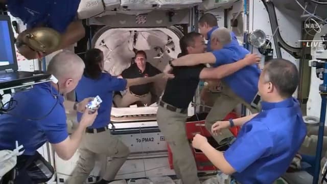 Thomas Pesquet, arrimage à l'ISS