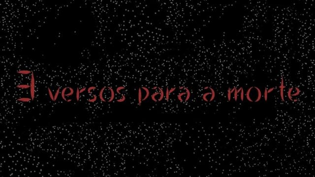 3 versos para a morte
