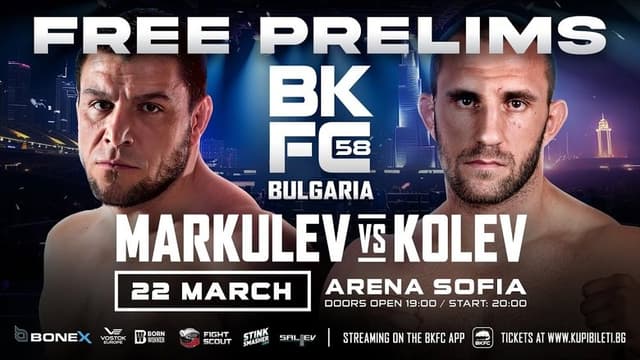 BKFC 58: BULGARIA Markulev vs Kolev