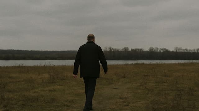 The Man Walking to the River