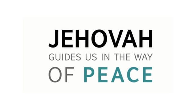 Jehovah Guides Us in the Way of Peace